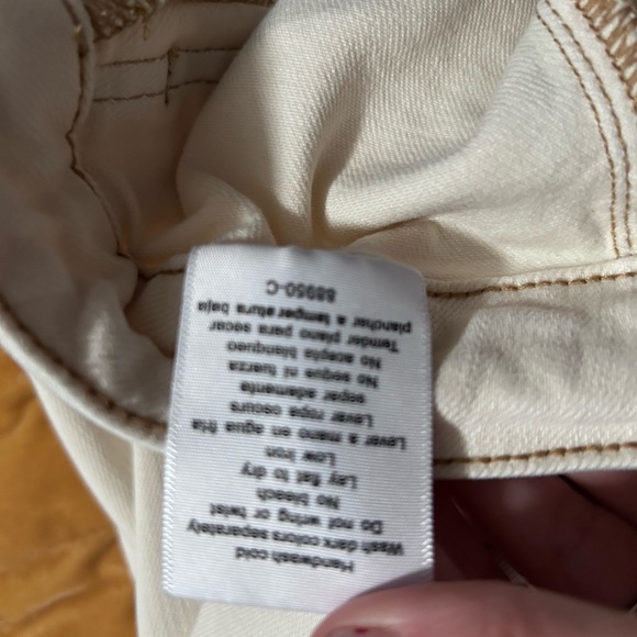 Judy Blue Wide Leg Ecru Crop Women’s size 5/27 - Picture 6 of 7